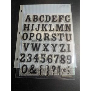 Close to my Heart CTMH E1007 Homestead Alphabet & Numbers - New - 44 Stamps